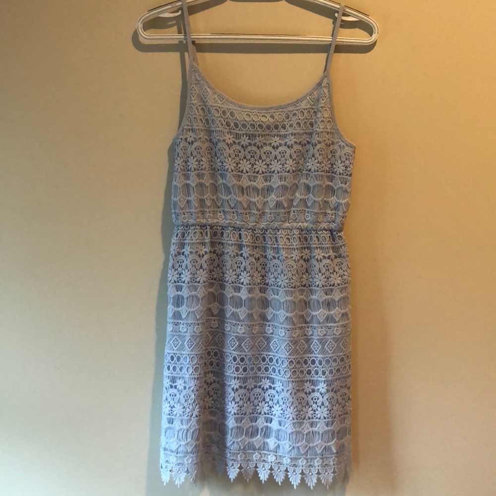 Light blue lace dress